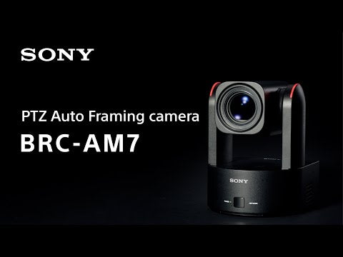 Sony BRC-AM7 4K60 Broadcast PTZ Camera with AI Auto-Framing in Black