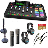 Rode RODECaster Pro II Two Person PRO Podcast Kit with ProCaster Microphones & Desk Stands