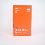 Sony FE 70-200mm F4 Macro G OSS II Lens (Open Box)