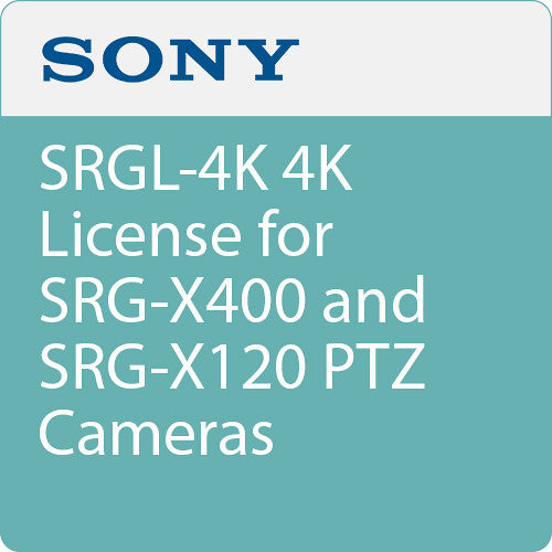 Sony SRGL-4K 4K License for SRG-X400 and SRG-X120 PTZ Camera