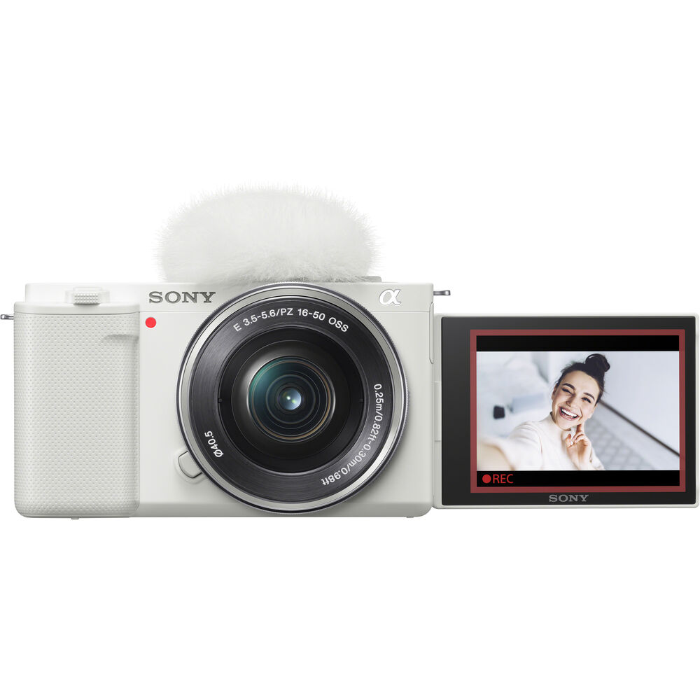 Sony ZV-E10 Mirrorless Camera with 16-50mm Lens - White